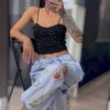 Black Strass Top - Image 2