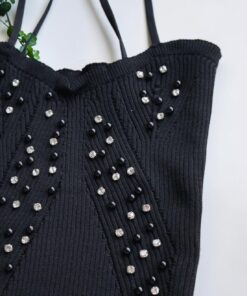 Black Strass Top